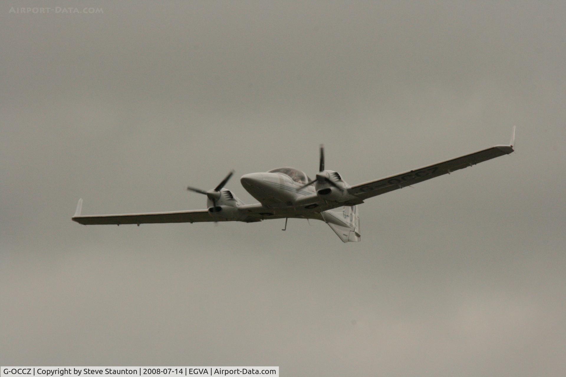 G-OCCZ, 2006 Diamond DA-42 Twin Star C/N 42.161, Taken at the Royal International Air Tattoo 2008 during arrivals and departures (show days cancelled due to bad weather)