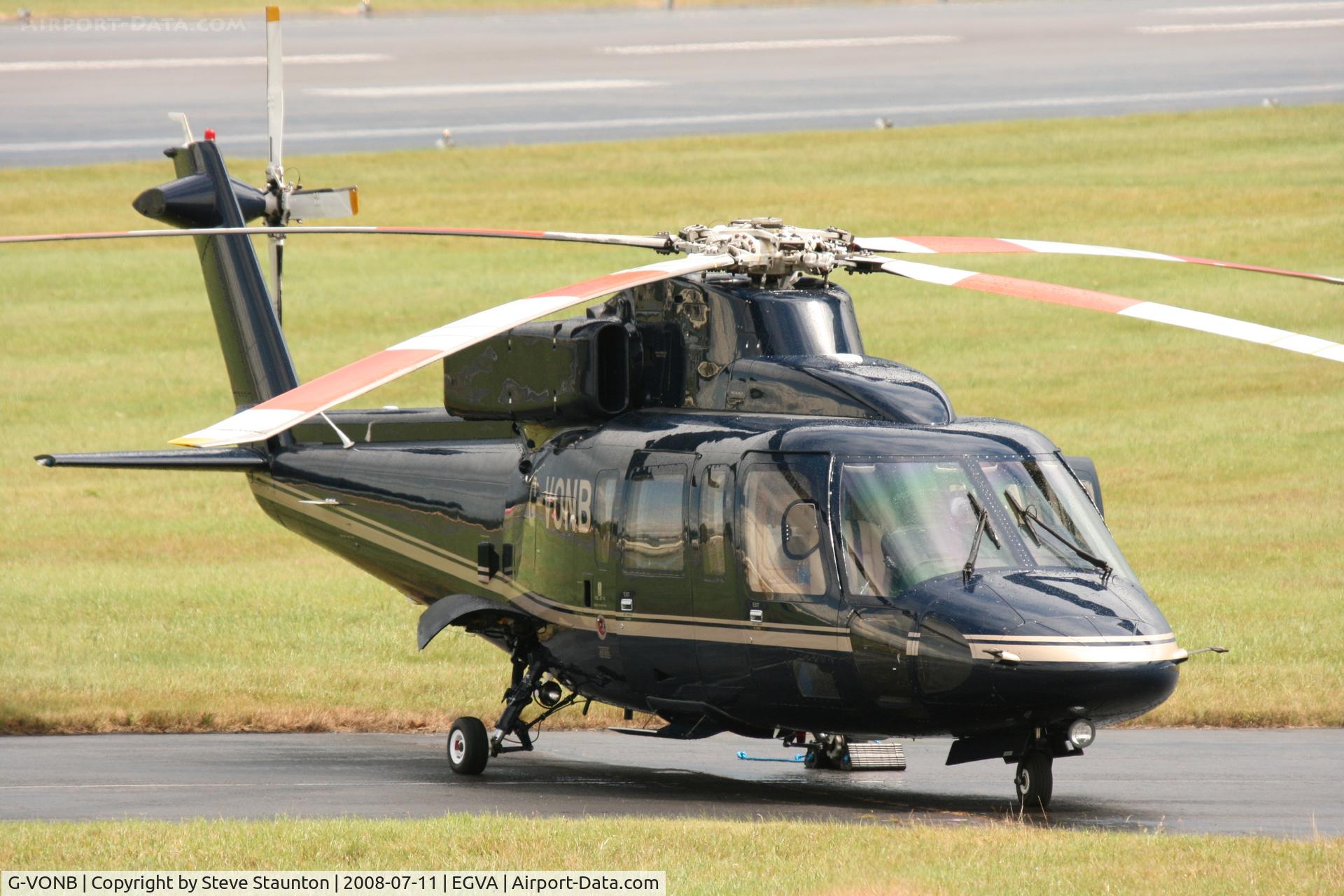 G-VONB, 1992 Sikorsky S-76B C/N 760399, Taken at the Royal International Air Tattoo 2008 during arrivals and departures (show days cancelled due to bad weather)