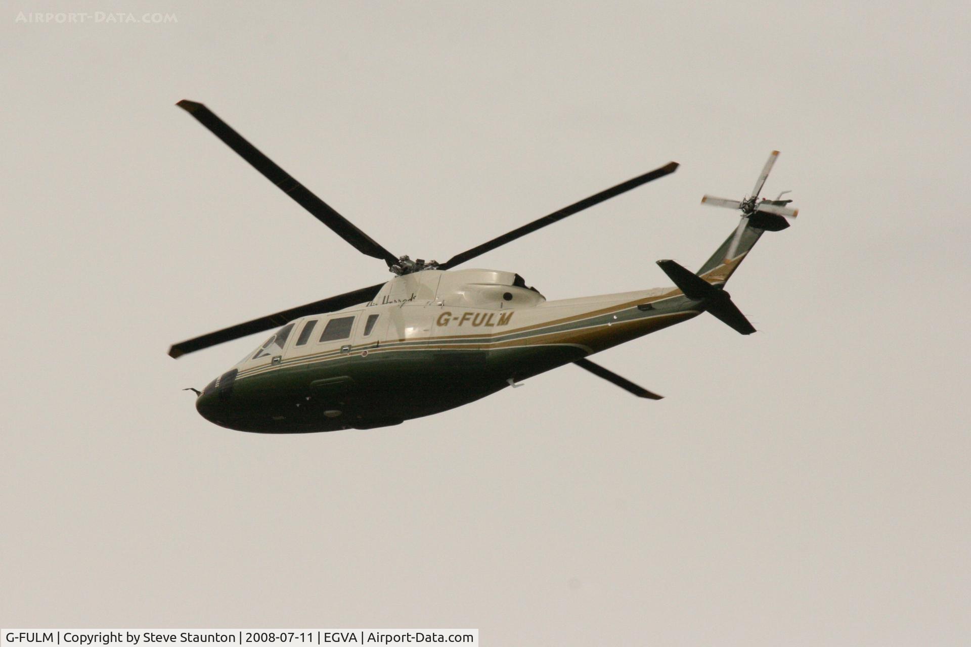 G-FULM, 2005 Sikorsky S-76C C/N 760583, Taken at the Royal International Air Tattoo 2008 during arrivals and departures (show days cancelled due to bad weather)