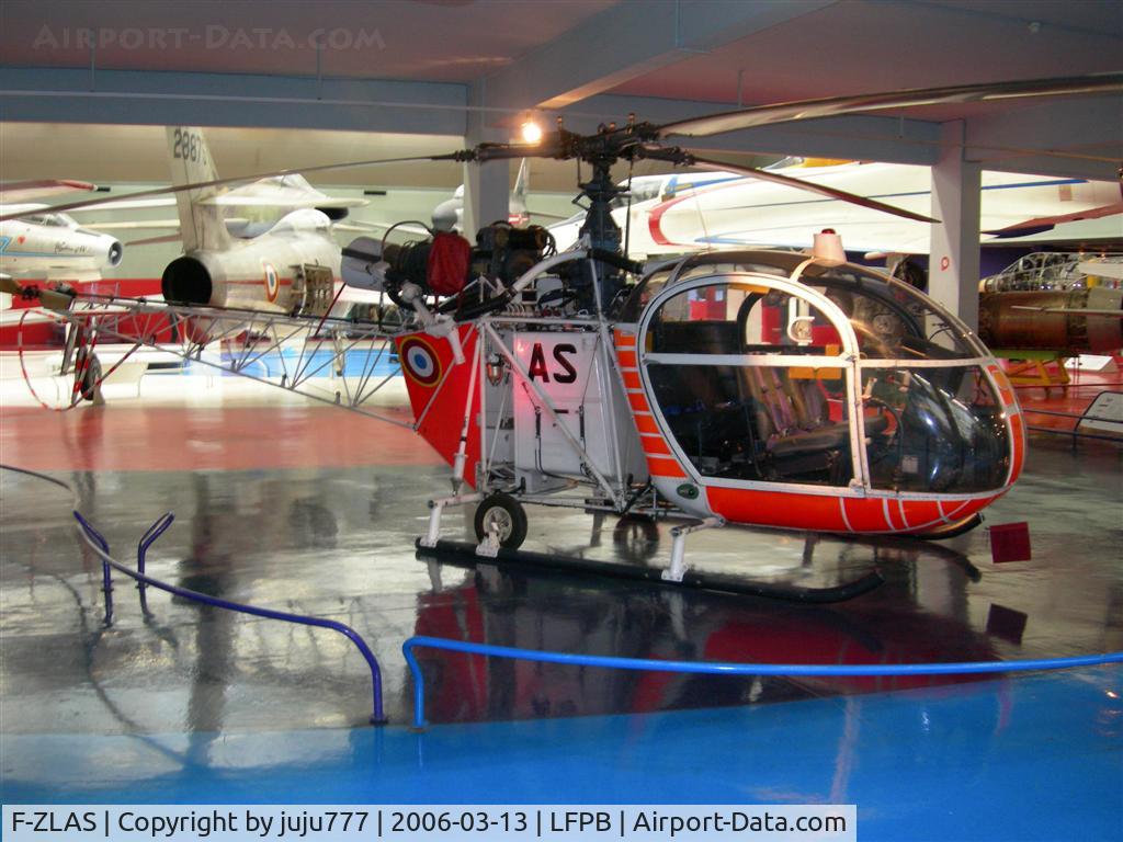 F-ZLAS, Sud SE-3130 Alouette II C/N 01, on display at Le Bourget Muséum