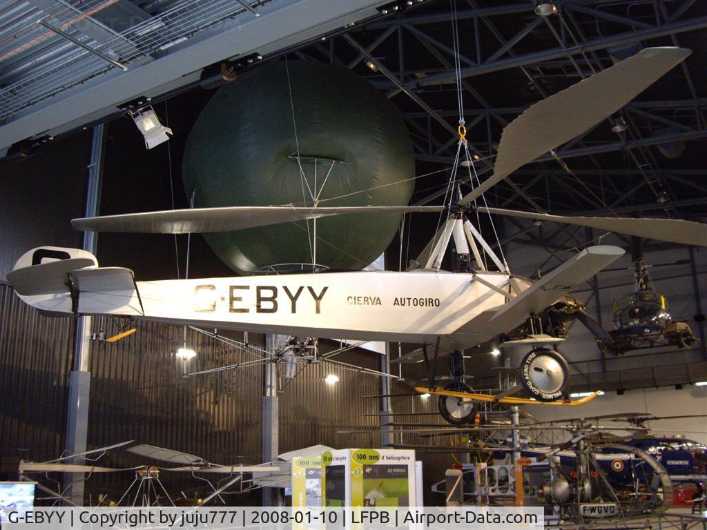 G-EBYY, 1928 Avro Cierva C-8L Mk2 C/N Not found G-EBYY, on display at Le Bourget Muséum