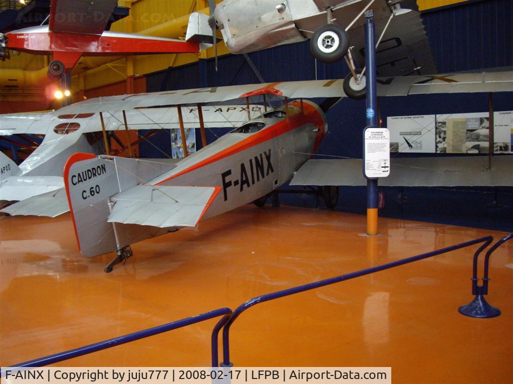 F-AINX, Caudron C.60 C/N 6184/49, on display at Le Bourget Muséum