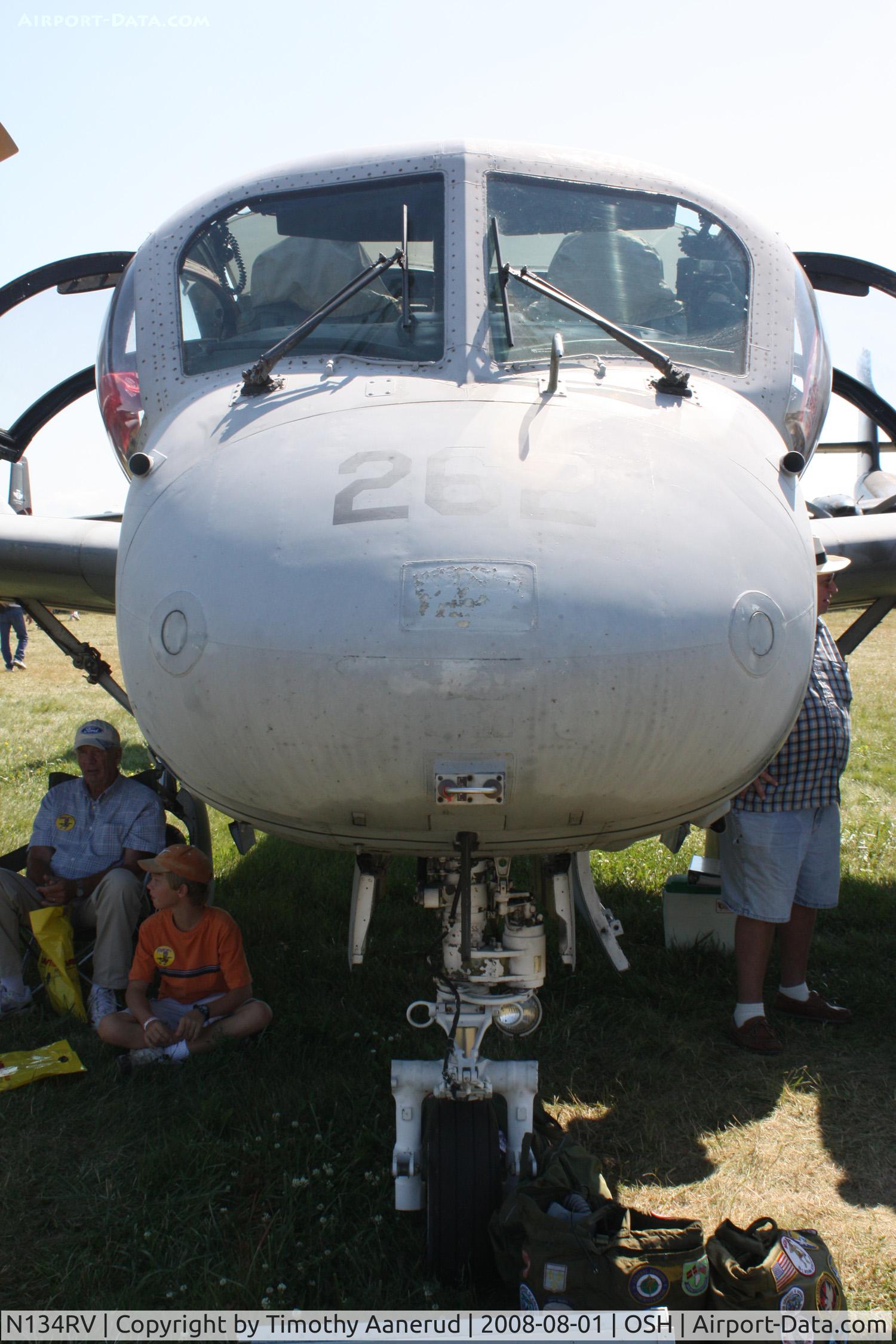 N134RV, 1964 Grumman RV-1D Mohawk C/N 77B, EAA AirVenture 2008, shade at Oshkosh is always in short supply