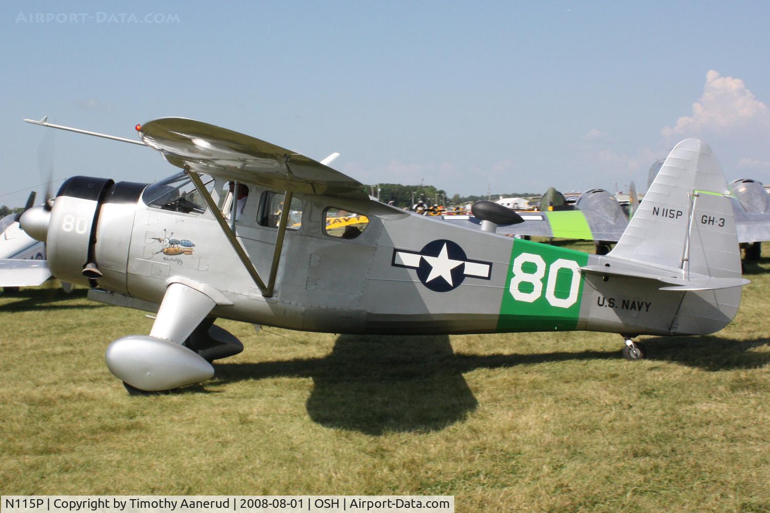 N115P, 1944 Howard Aircraft DGA-15P C/N 926, EAA AirVenture 2008