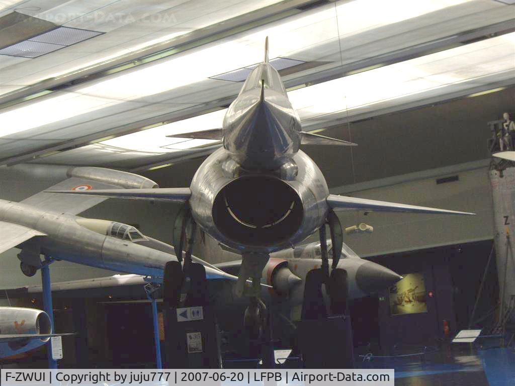 F-ZWUI, Nord 1500 Griffon II C/N 02, on display at Le Bourget Muséum