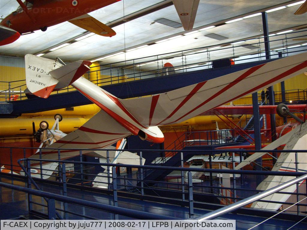 F-CAEX, DFS 108-53 Habicht C/N 1, on display at Le Bourget Muséum
