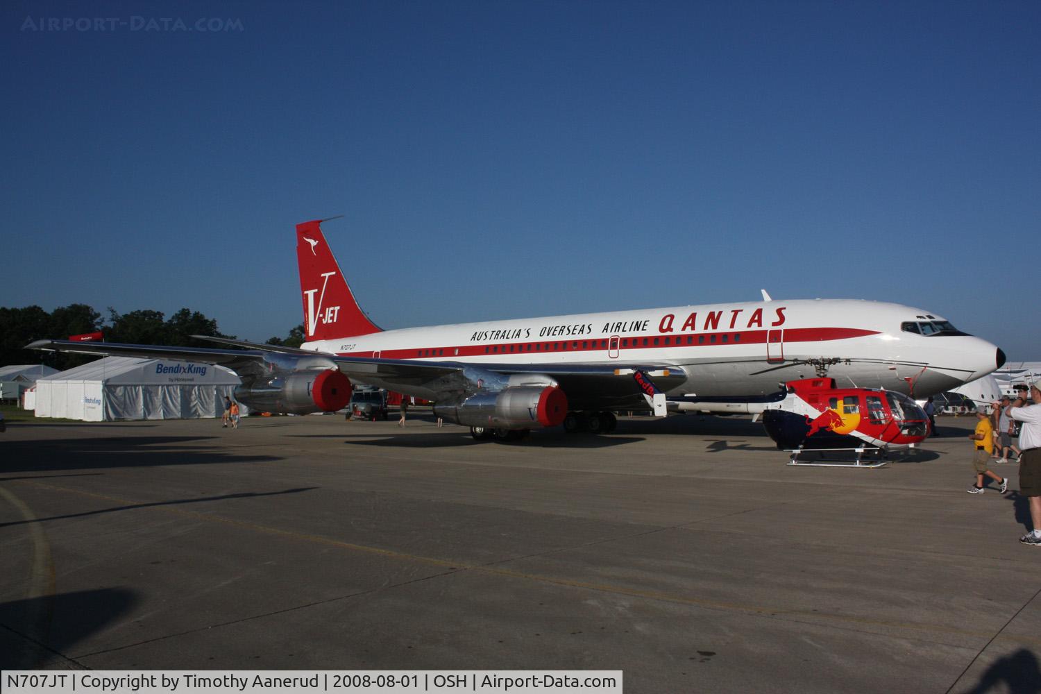 N707JT, 1964 Boeing 707-138B C/N 18740, EAA AirVenture 2008, John's last visit to OSH was 28 years prior
