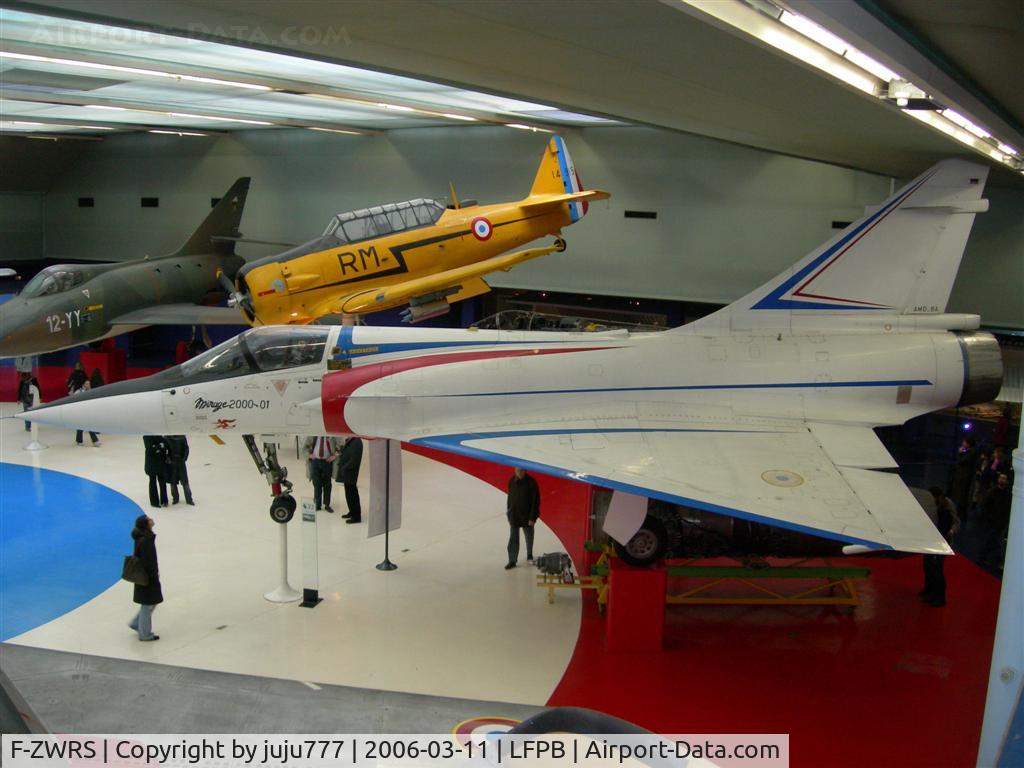F-ZWRS, 1978 Dassault Mirage 2000 A C/N 01, on display at Le Bourget Muséum