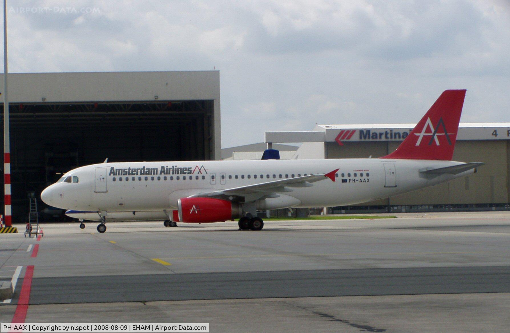 PH-AAX, 1993 Airbus A320-231 C/N 430, Still at Schiphol East.
