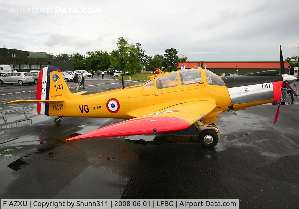 F-AZXU, Morane-Saulnier MS-733 Alcyon C/N 141, Displayed during CNG Airshow 2008...