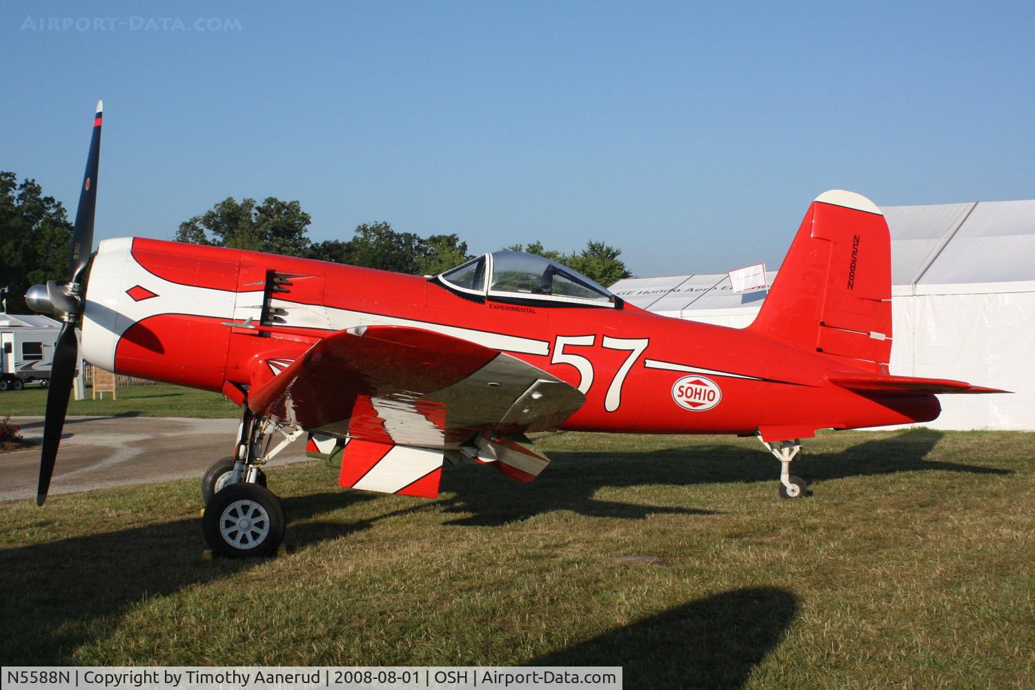 N5588N, 1945 Vought (Goodyear) F2G-1 Corsair C/N 6167, EAA AirVenture 2008