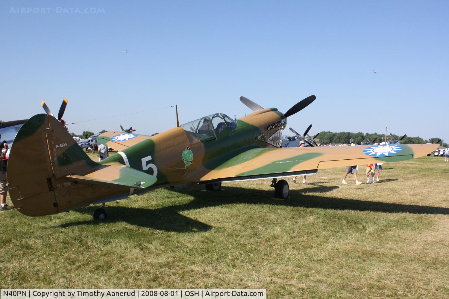 N40PN, 1944 Curtiss P-40N Warhawk C/N 33109, EAA AirVenture 2008