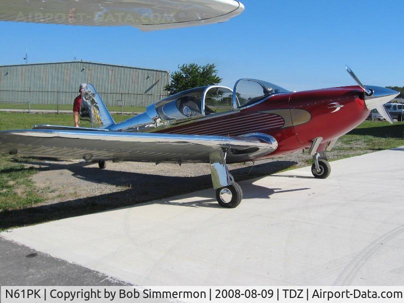 N61PK, 1946 Globe GC-1B Swift C/N 1031, EAA breakfast fly-in at Toledo, OH.