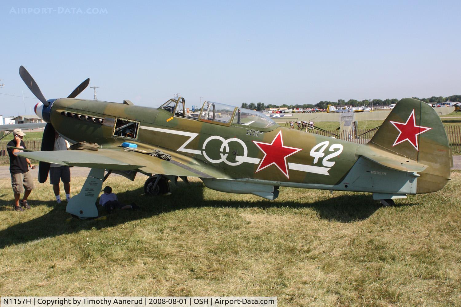 N1157H, 1994 Yakovlev Yak-9U-M C/N 0470402, EAA AirVenture 2008