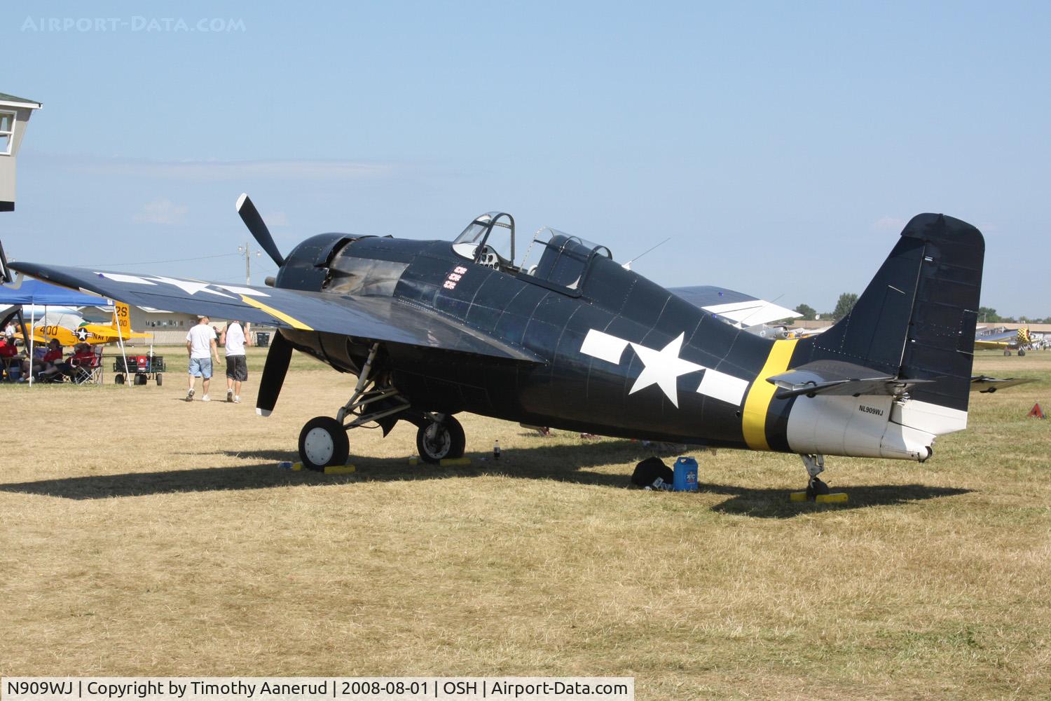 N909WJ, 1944 General Motors (Grumman) FM-2 Wildcat C/N 16203, EAA AirVenture 2008