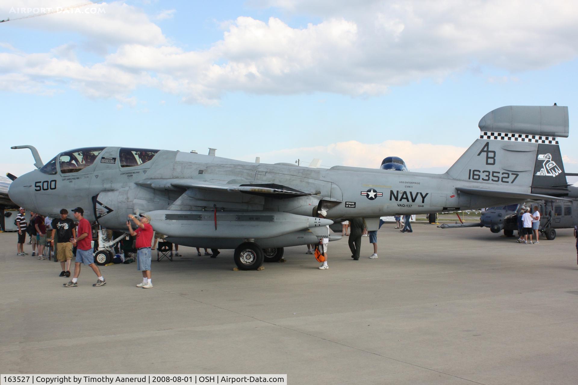 163527, Grumman EA-6B Prowler C/N P-154, EAA AirVenture 2008, Grumman EA-6B ICAP II Block 86 Prowler