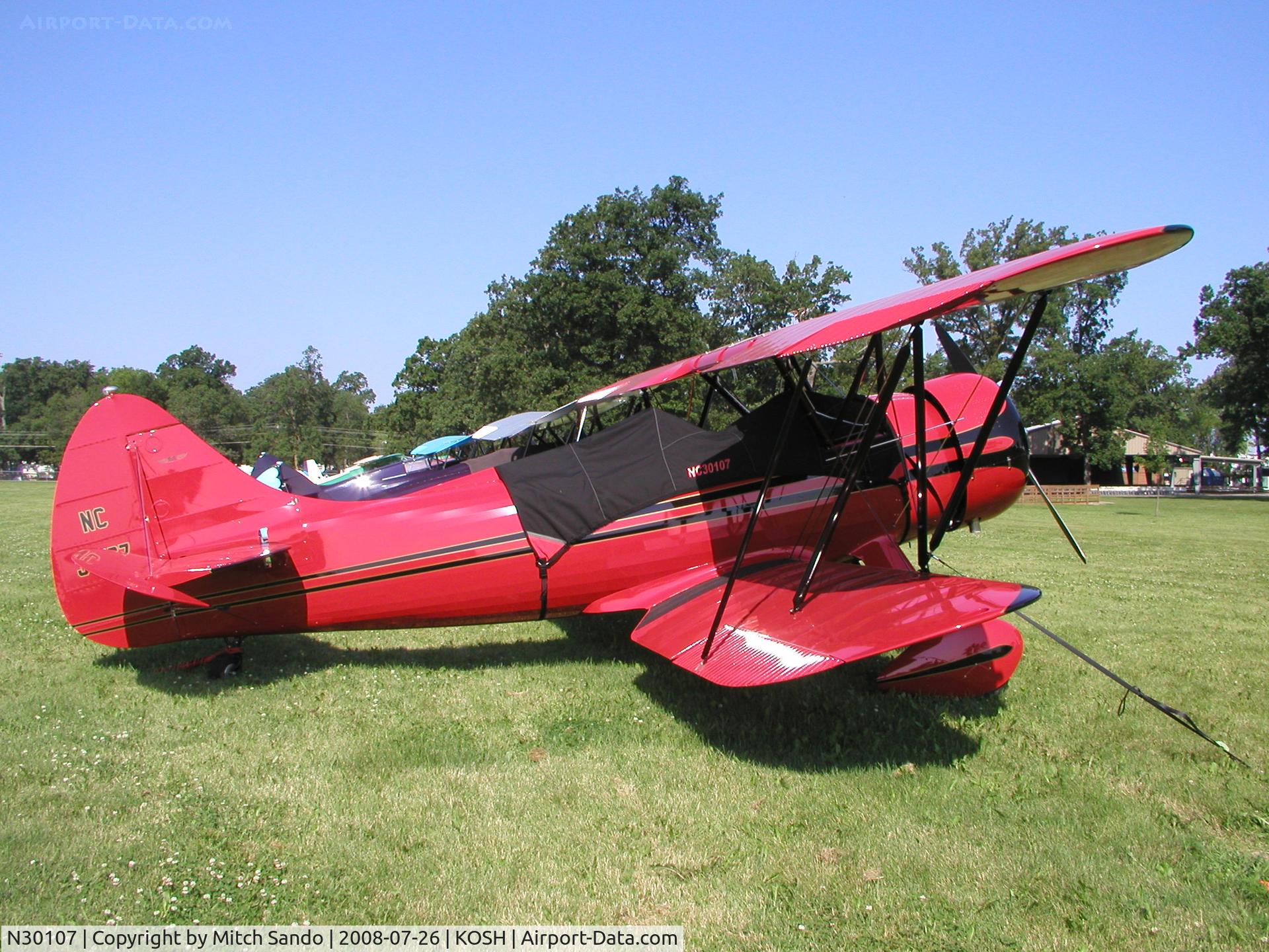 N30107, 1940 Waco UPF-7 C/N 5504, EAA AirVenture 2008.