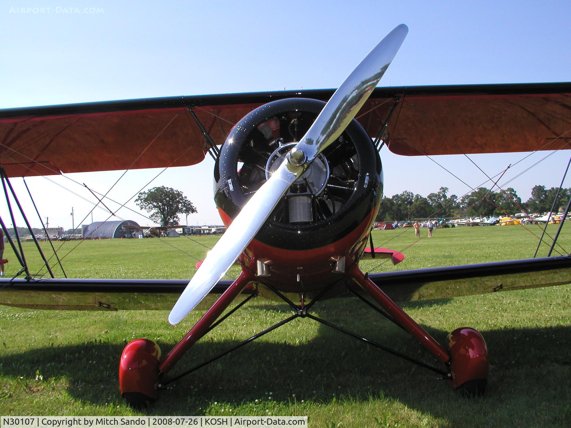 N30107, 1940 Waco UPF-7 C/N 5504, EAA AirVenture 2008.