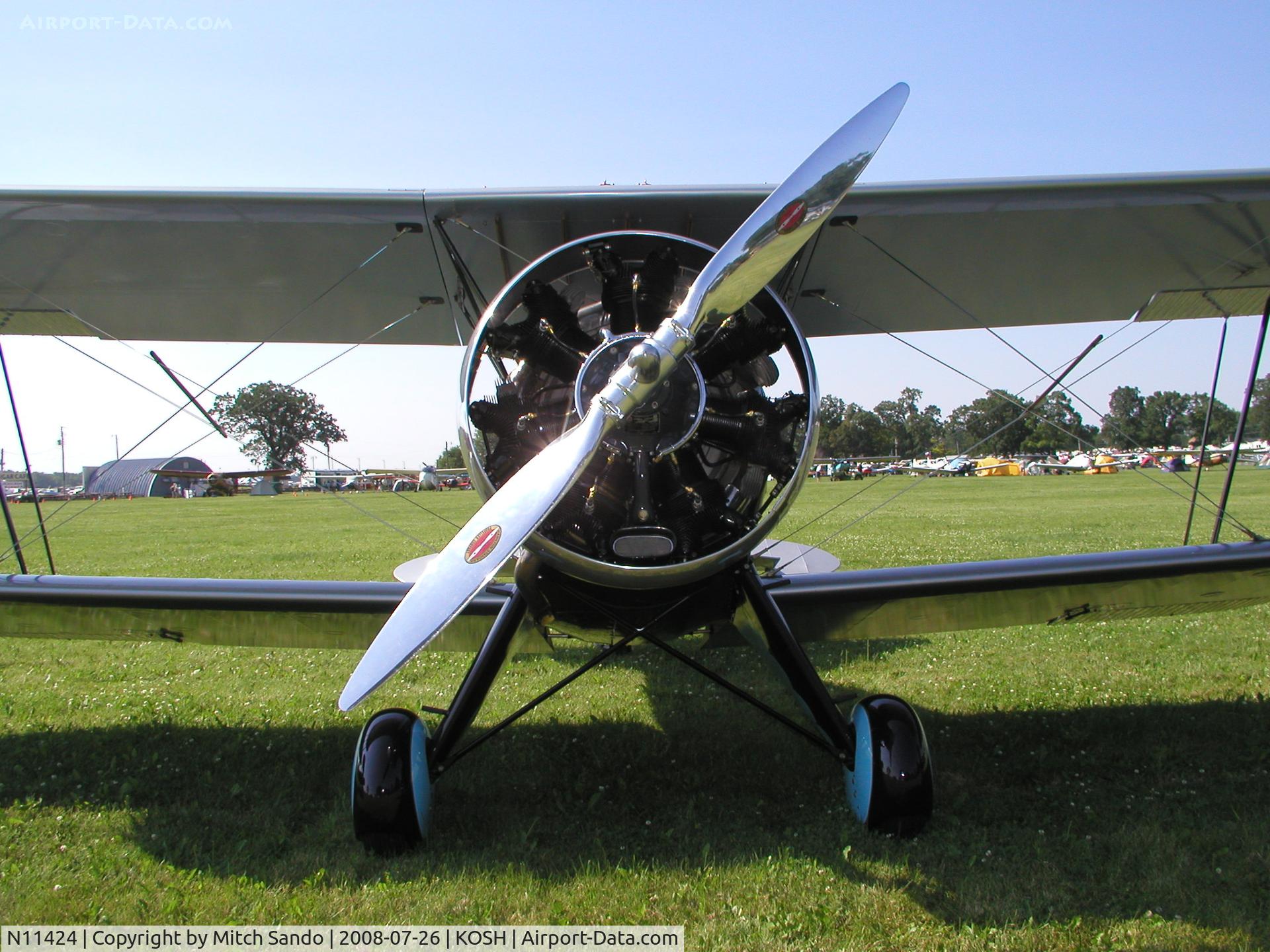 N11424, 1931 Waco QCF C/N 3493, EAA AirVenture 2008.