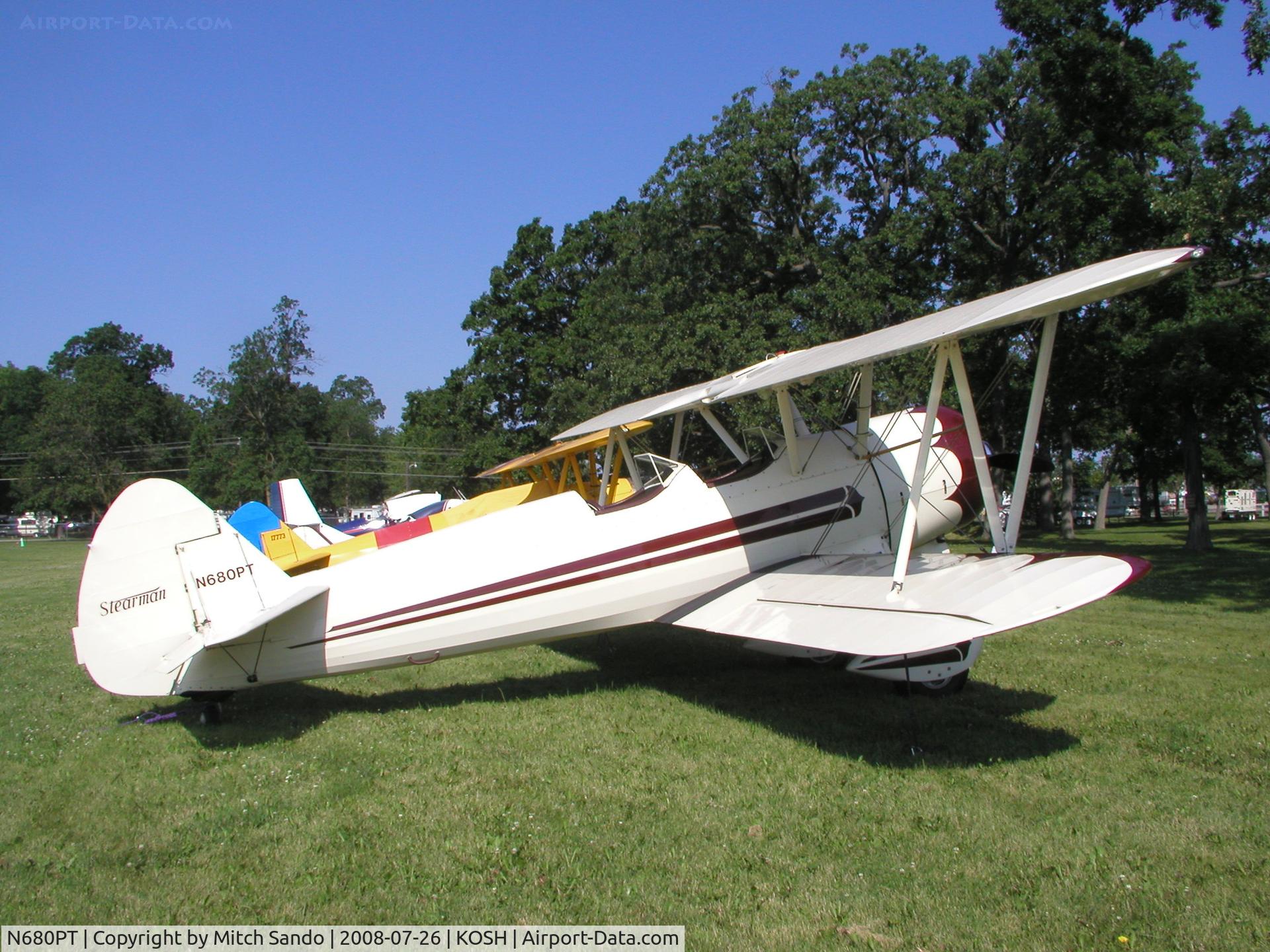 N680PT, 1944 Boeing A75N1 C/N 75-2028, EAA AirVenture 2008.