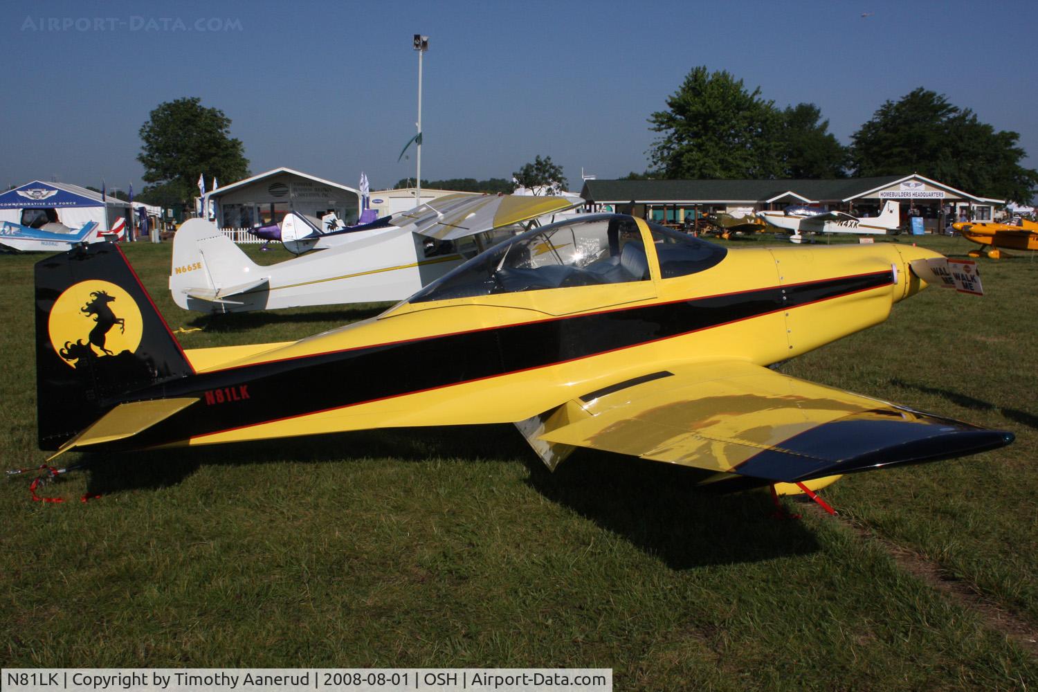 N81LK, 1981 Bushby Mustang II C/N MII-579, EAA AirVenture 2008