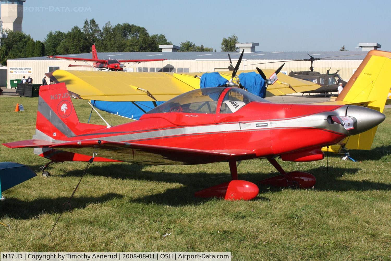 N37JD, 1989 Bushby Mustang II C/N 502, EAA AirVenture 2008