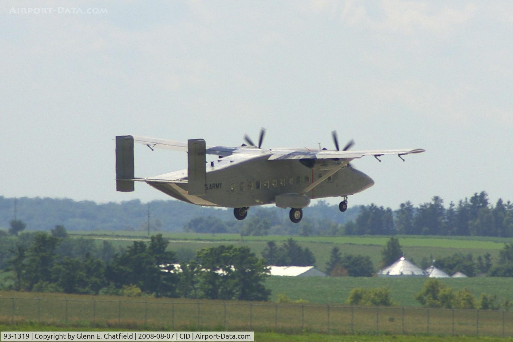 93-1319, 1993 Short C-23B Sherpa C/N AK-003, C-23B passing the RADAR on climbout