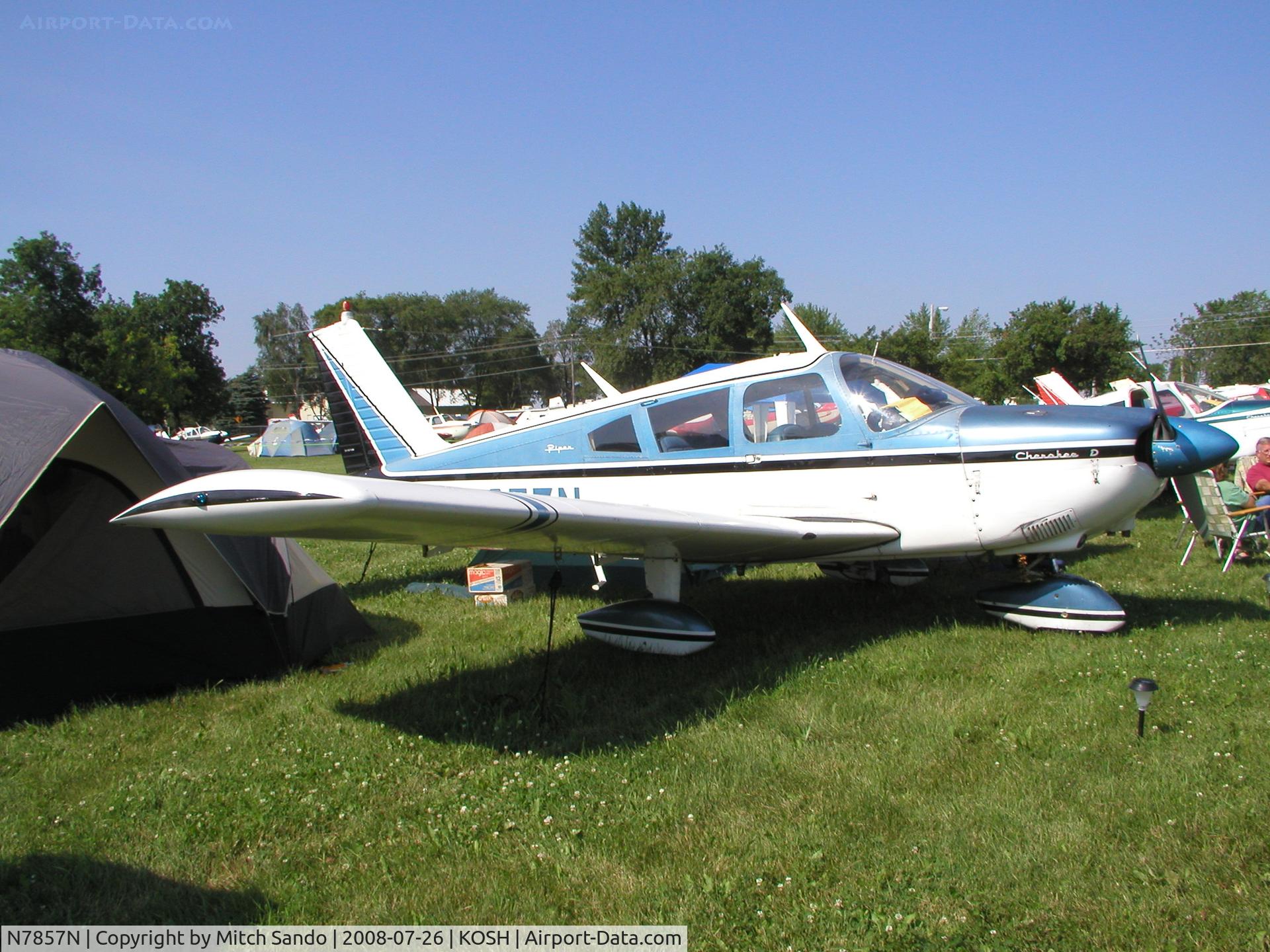 N7857N, 1969 Piper PA-28-180 C/N 28-5314, EAA AirVenture 2008.