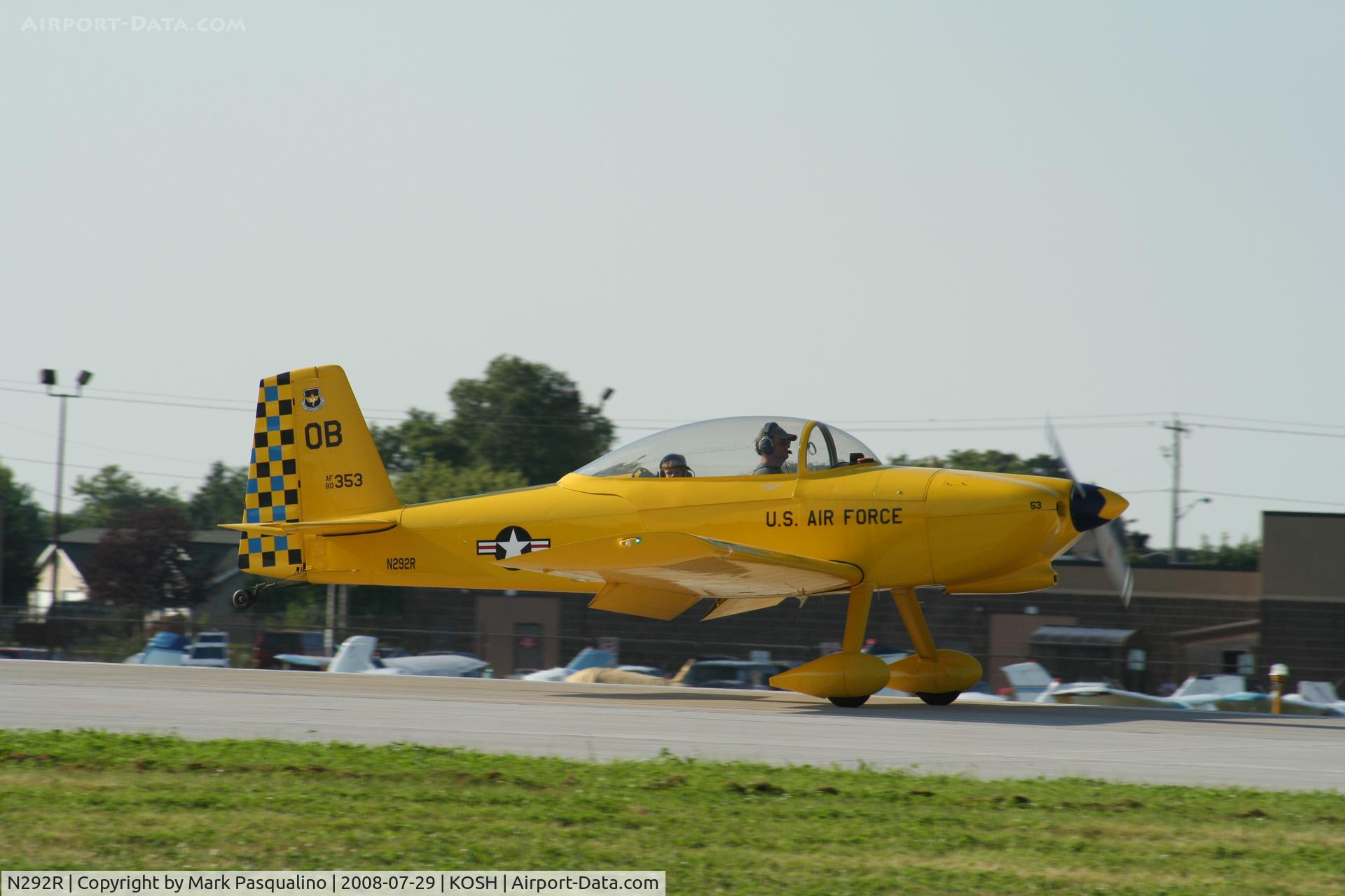 N292R, 2002 Vans RV-8 C/N 80353, RV-8