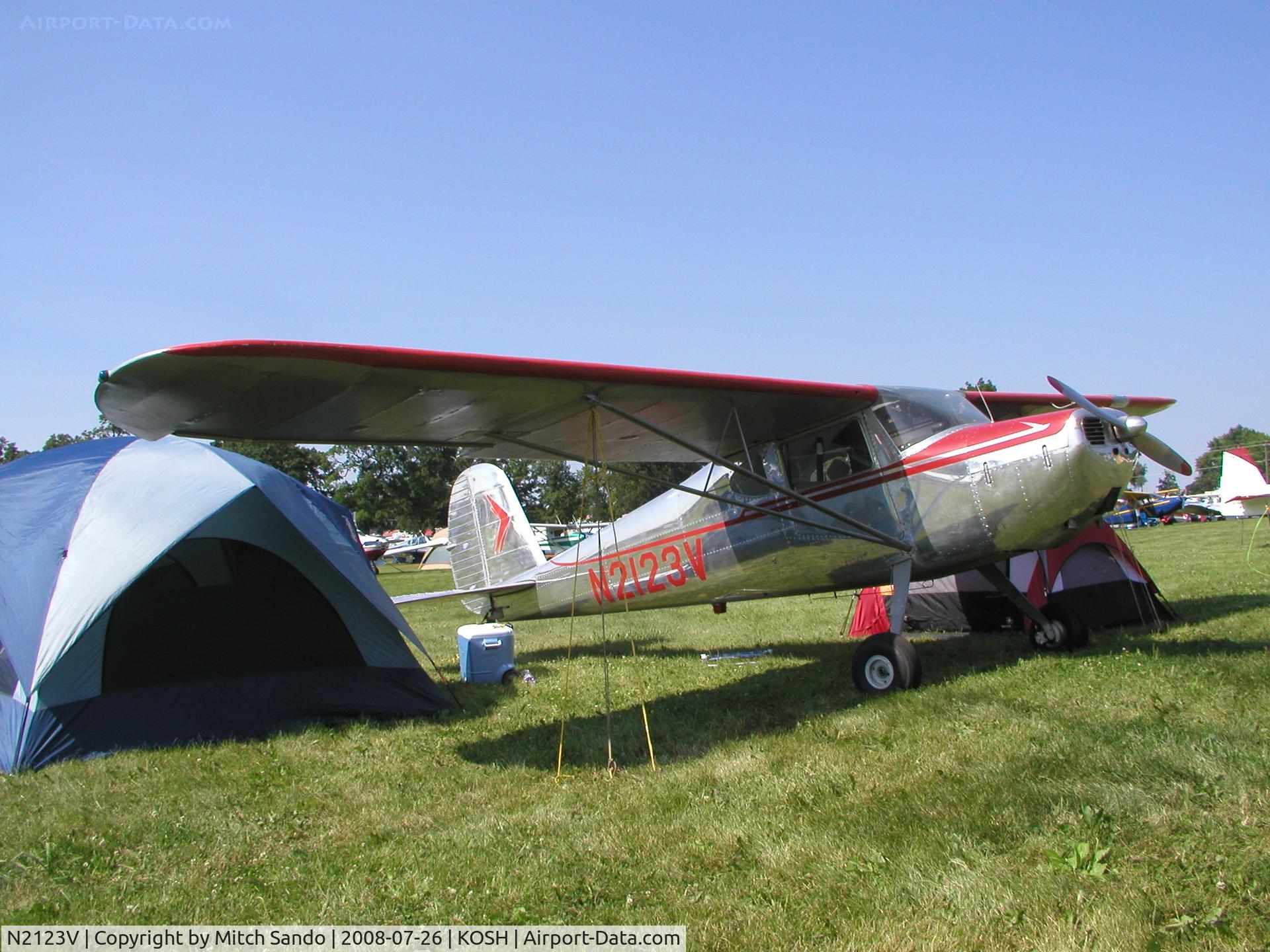 N2123V, 1948 Cessna 120 C/N 14734, EAA AirVenture 2008.