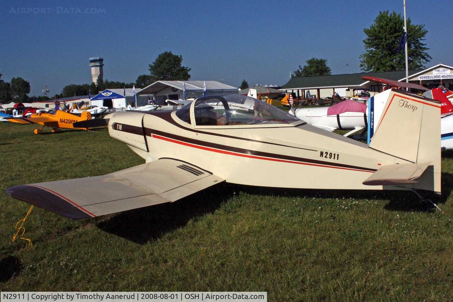 N2911, 1968 Thorp T-18 Tiger C/N 86, EAA AirVenture 2008