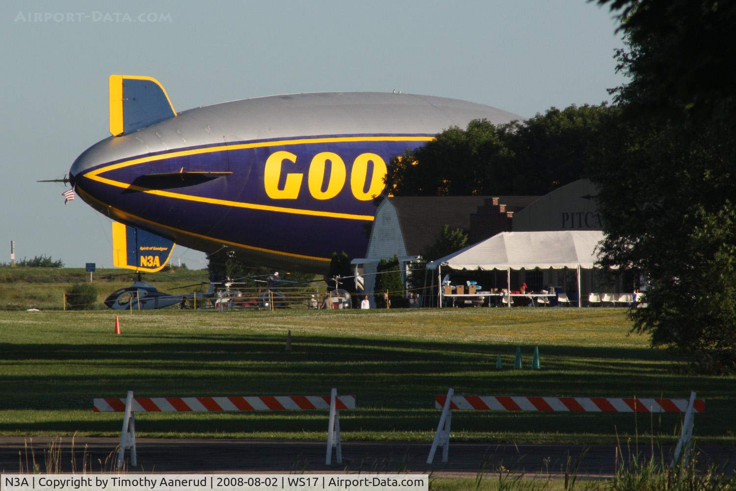 N3A, 1976 Goodyear GZ-20A C/N 4118, EAA AirVenture 2008, moored near Pioneer Airport