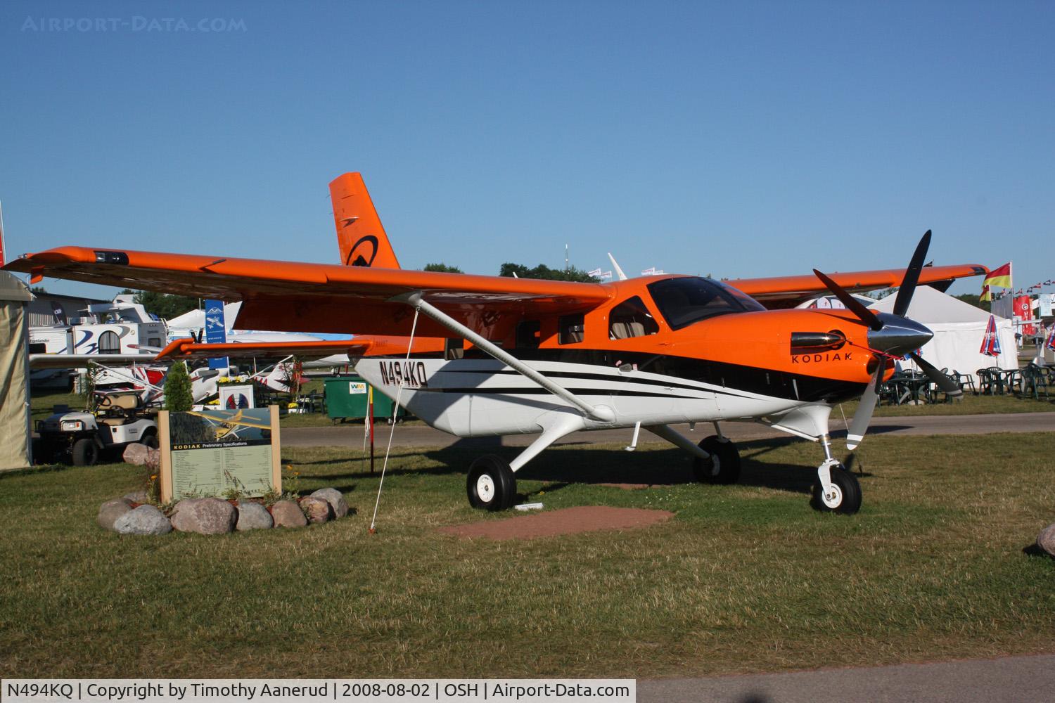 N494KQ, 2008 Quest Kodiak 100 C/N 100-0004, EAA AirVenture 2008, Quest Aircraft, KODIAK 100