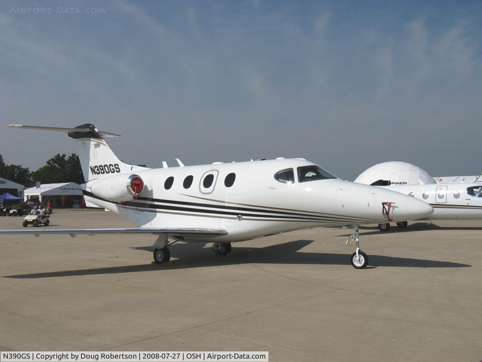 N390GS, 2008 Hawker Beechcraft Corp 390 C/N RB-231, 2007 Hawker Beechcraft 390 PREMIER I, two Williams FJ44-2A turbofans, 2,965 lb st each.