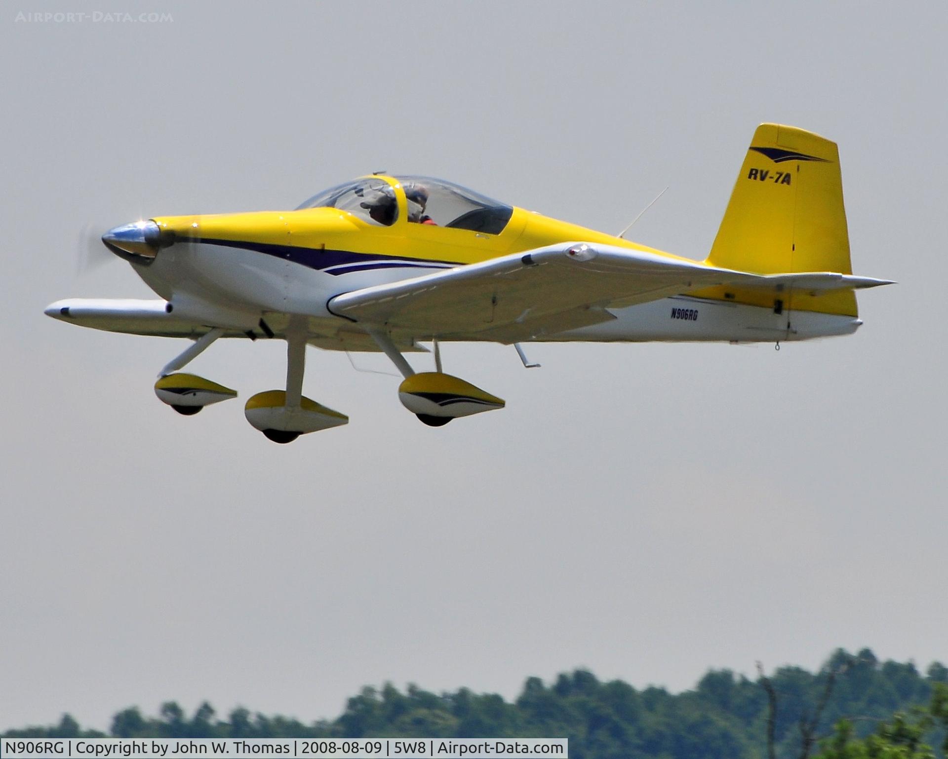N906RG, 2006 Vans RV-7A C/N 71379, Departing runway 4