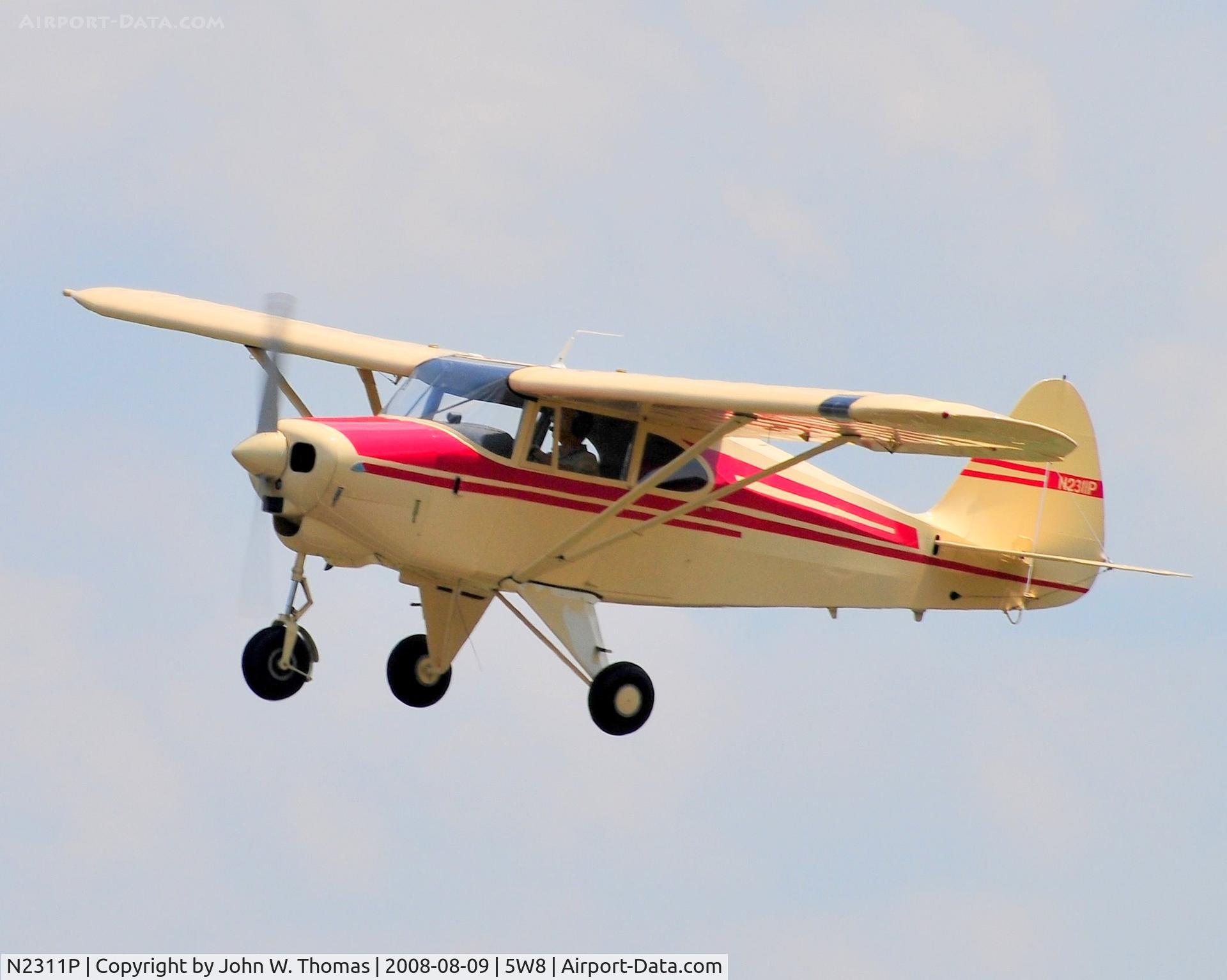 N2311P, 1955 Piper PA-22-150 C/N 22-2722, Departing runway 4