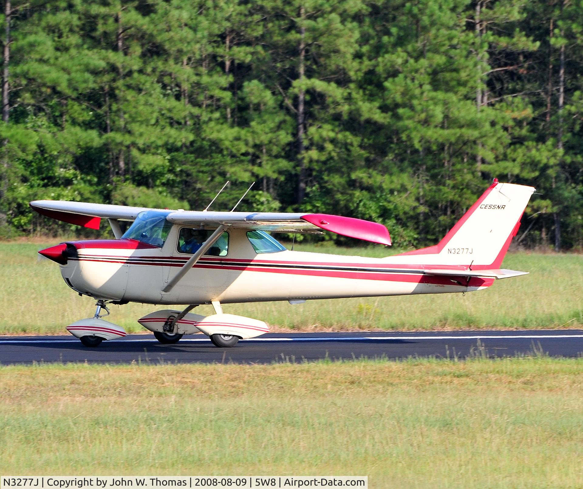 N3277J, 1966 Cessna 150G C/N 15065977, Arriving runway 4