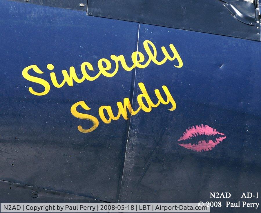 N2AD, 1947 Douglas AD-1 Skyraider C/N 09257/2085, Namesake on the port side