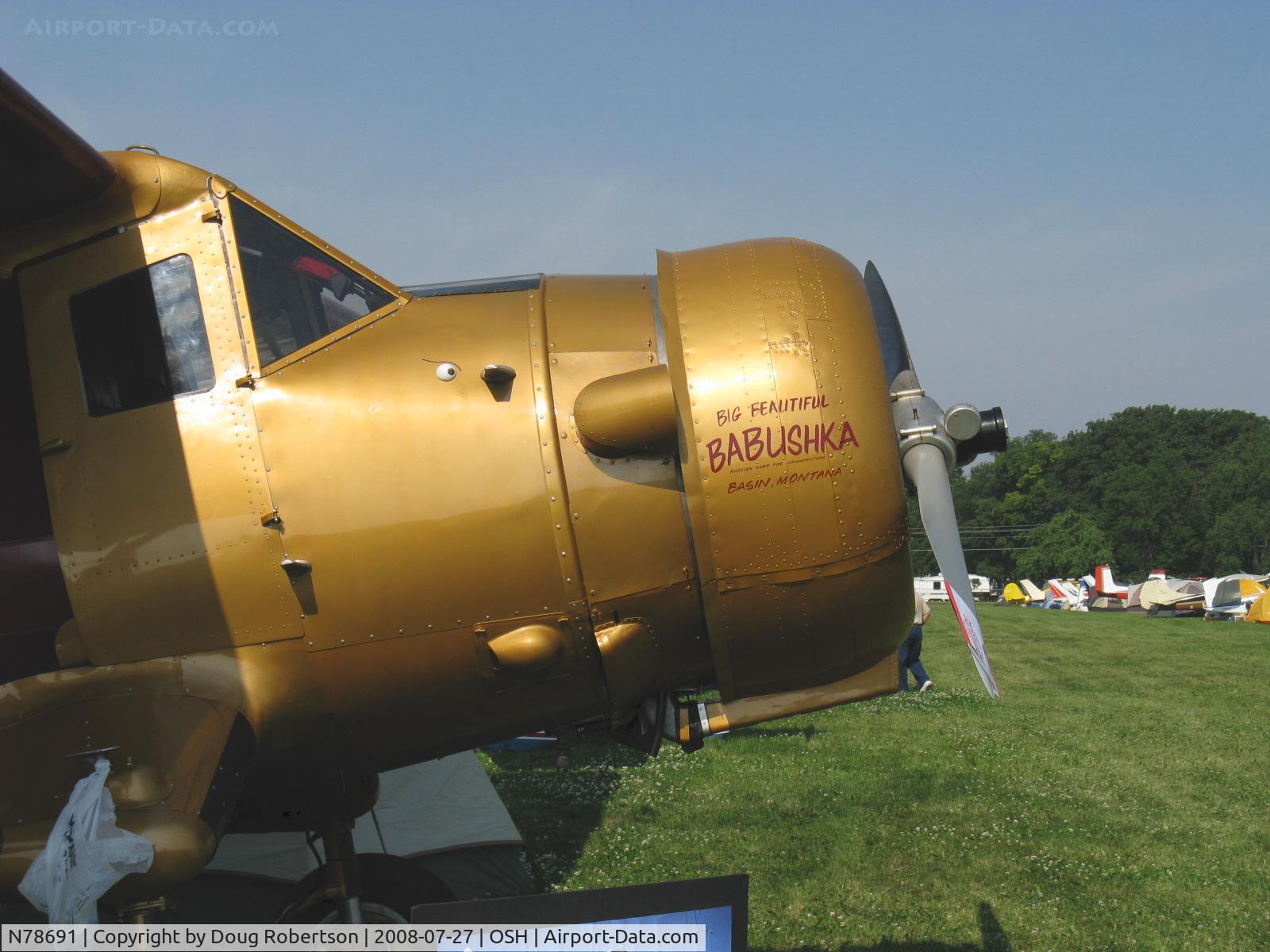 N78691, 1944 Noorduyn UC-64A Norseman C/N 637, 1944 Noorduyn Norseman UC-64A Mk.IV improved to Mk.V Canadian Car & Foundry version, P&W R-1340 600 Hp Wasp, 'Big Beautiful Babushka', useful load-a ton