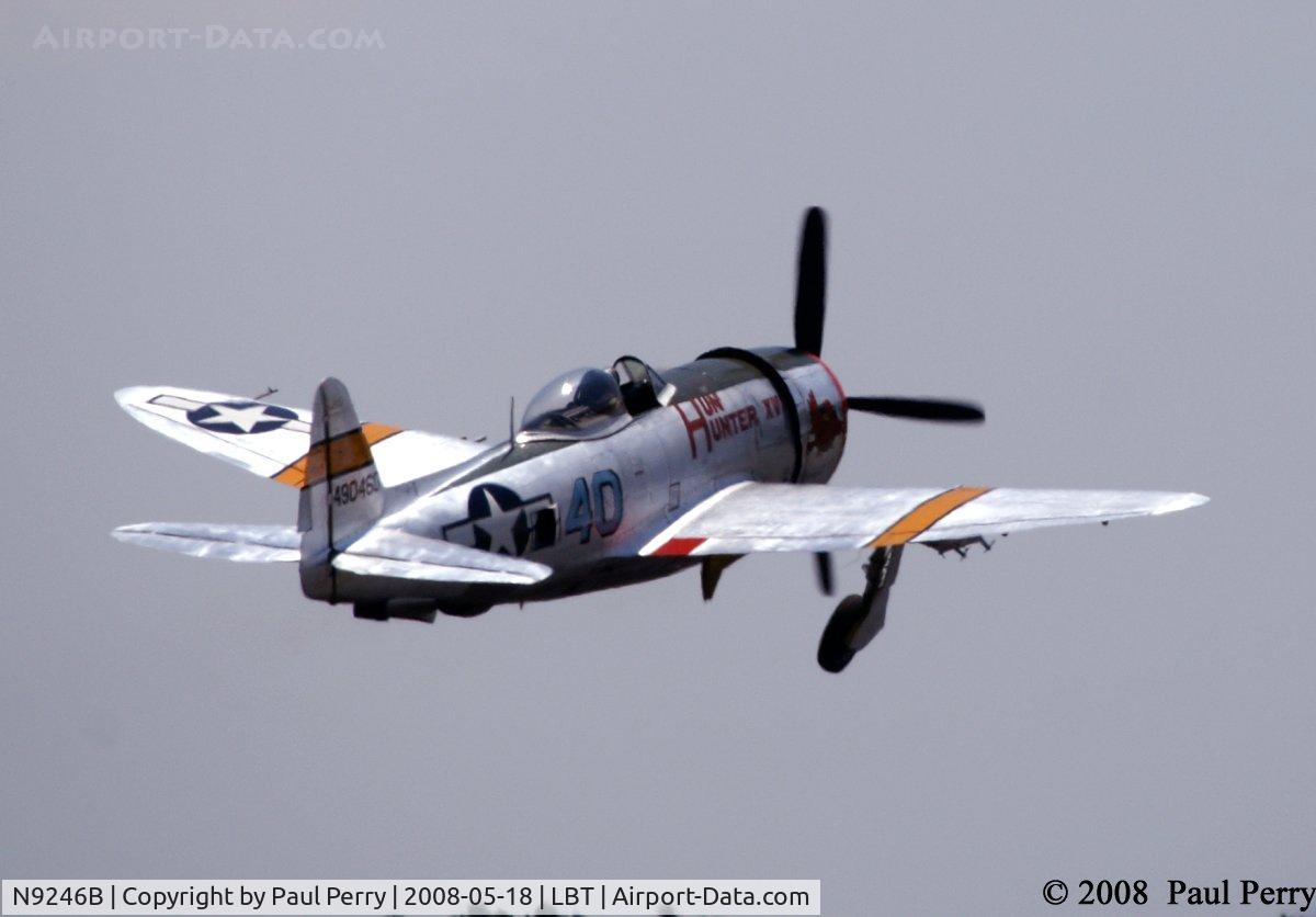 N9246B, 1944 Republic P-47D Thunderbolt C/N 339-55605, Cleaning her up