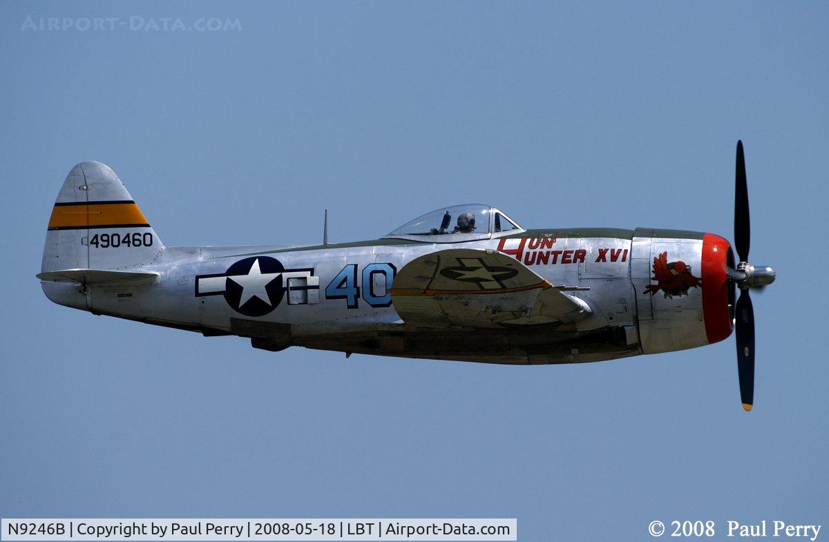 N9246B, 1944 Republic P-47D Thunderbolt C/N 339-55605, Happiness is...  Yeah, you get the picture