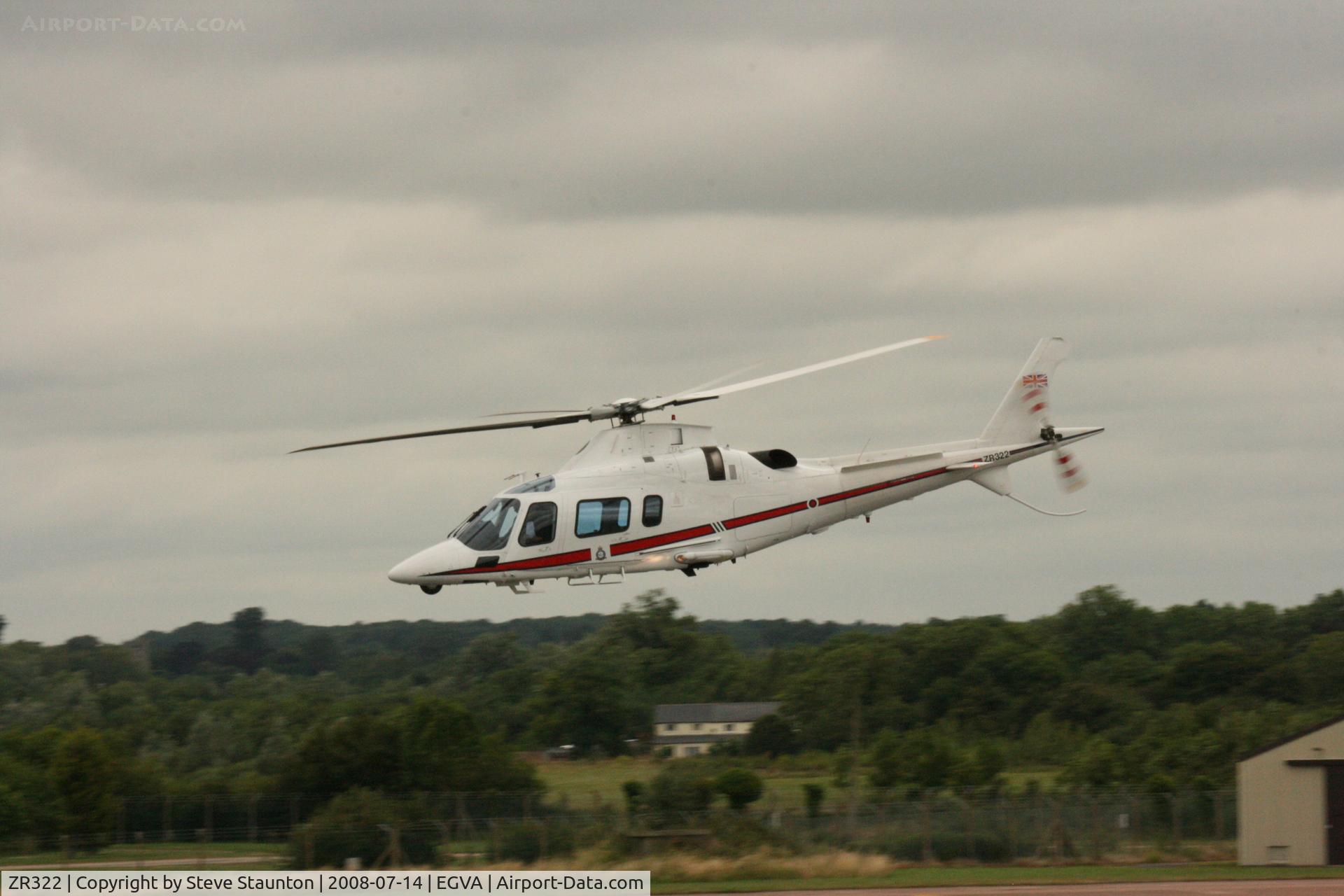 ZR322, 2006 Agusta A-109E Power C/N 11664, Taken at the Royal International Air Tattoo 2008 during arrivals and departures (show days cancelled due to bad weather)