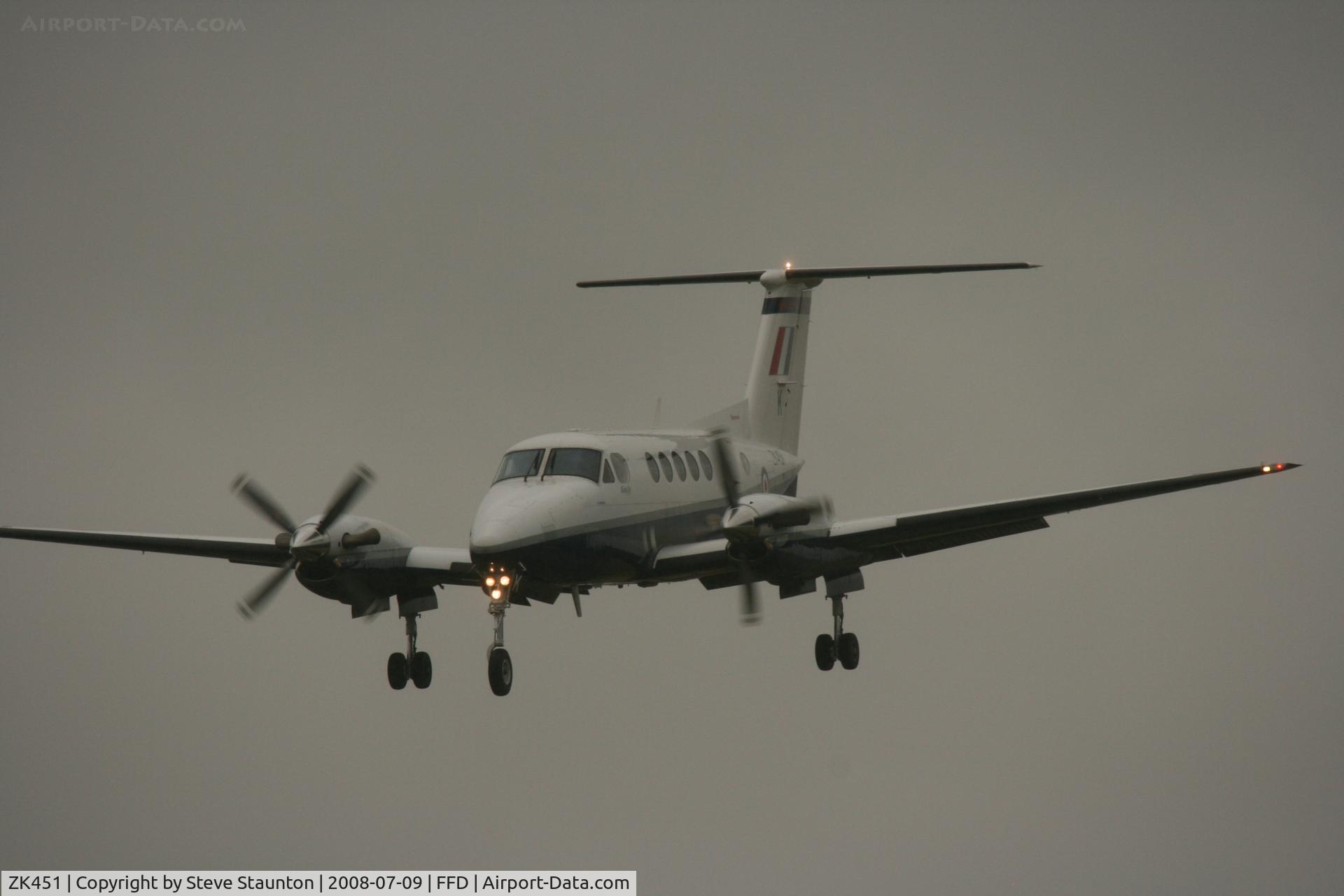 ZK451, 2003 Raytheon B200 King Air C/N BB-1830, Taken at the Royal International Air Tattoo 2008 during arrivals and departures (show days cancelled due to bad weather)