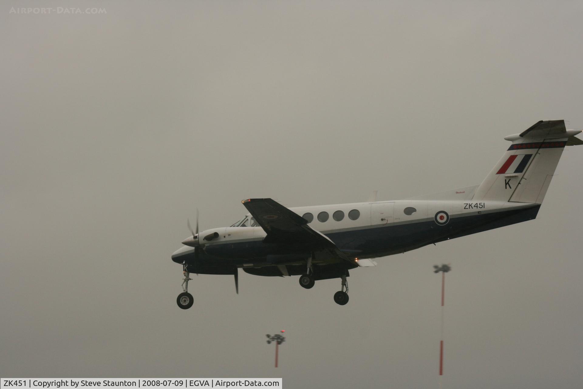 ZK451, 2003 Raytheon B200 King Air C/N BB-1830, Taken at the Royal International Air Tattoo 2008 during arrivals and departures (show days cancelled due to bad weather)