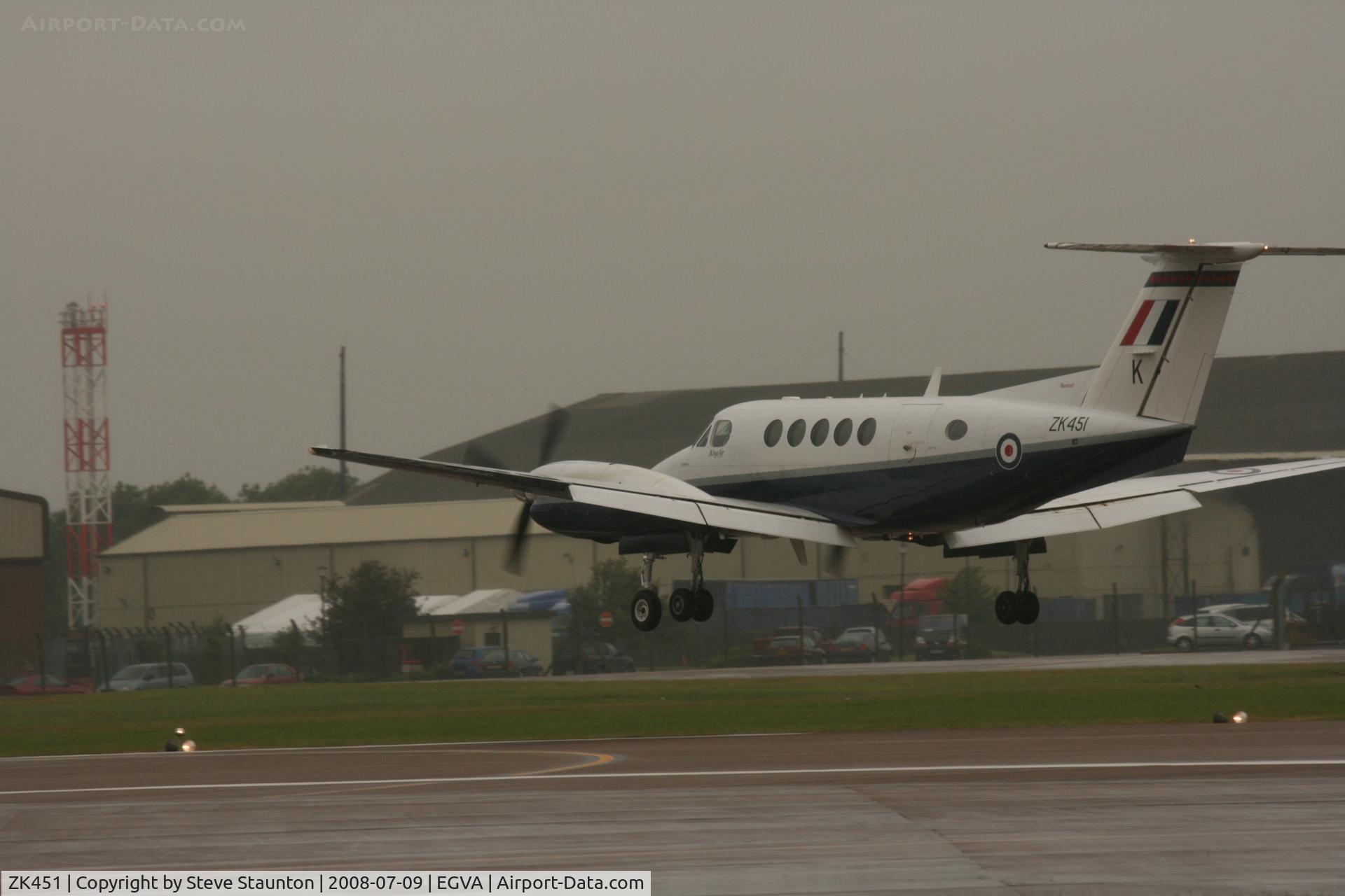 ZK451, 2003 Raytheon B200 King Air C/N BB-1830, Taken at the Royal International Air Tattoo 2008 during arrivals and departures (show days cancelled due to bad weather)