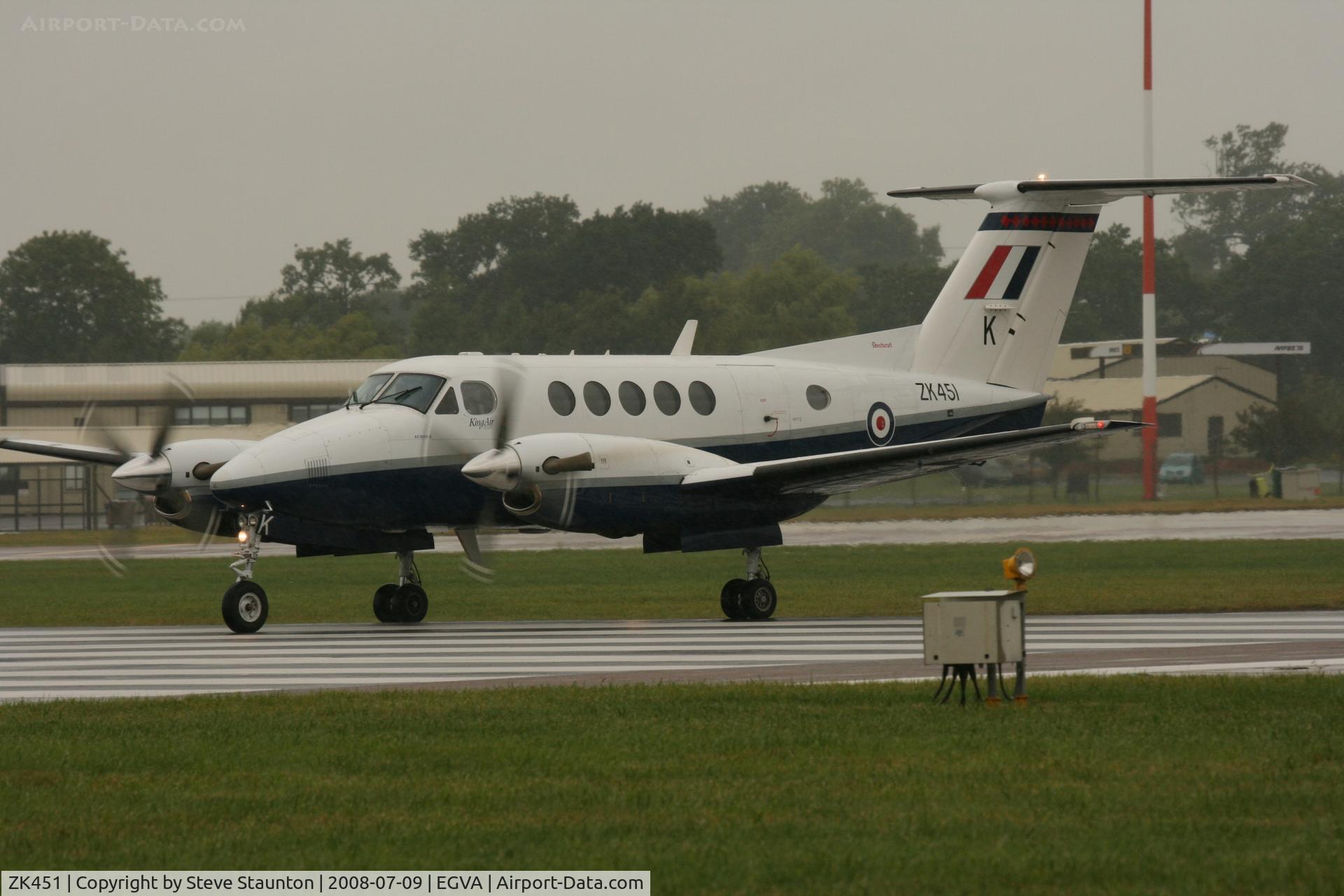 ZK451, 2003 Raytheon B200 King Air C/N BB-1830, Taken at the Royal International Air Tattoo 2008 during arrivals and departures (show days cancelled due to bad weather)
