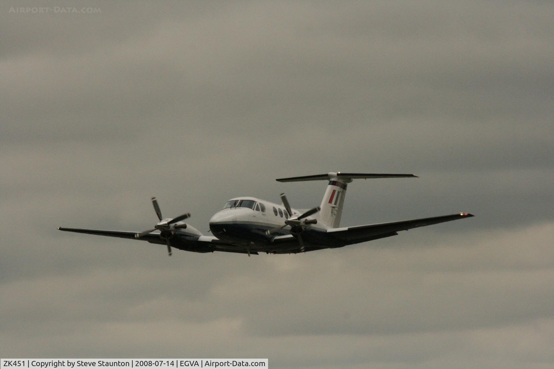 ZK451, 2003 Raytheon B200 King Air C/N BB-1830, Taken at the Royal International Air Tattoo 2008 during arrivals and departures (show days cancelled due to bad weather)
