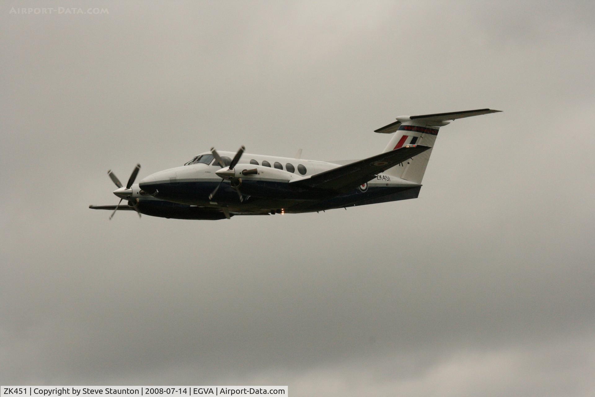 ZK451, 2003 Raytheon B200 King Air C/N BB-1830, Taken at the Royal International Air Tattoo 2008 during arrivals and departures (show days cancelled due to bad weather)