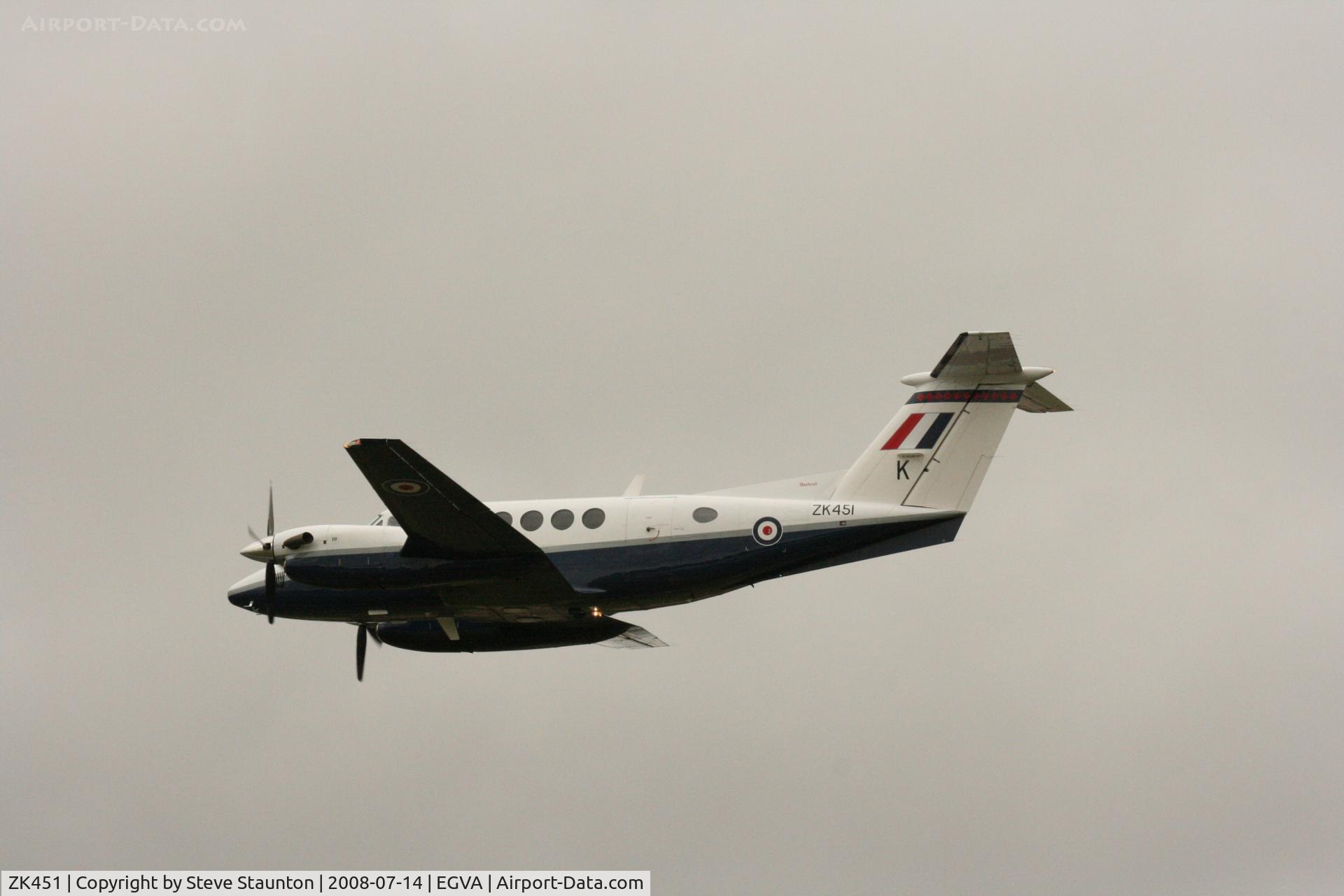 ZK451, 2003 Raytheon B200 King Air C/N BB-1830, Taken at the Royal International Air Tattoo 2008 during arrivals and departures (show days cancelled due to bad weather)