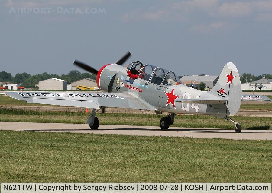 N621TW, 2003 Yakovlev (Aerostar) Yak-52TW C/N 0312504, EAA AirVenture 2008